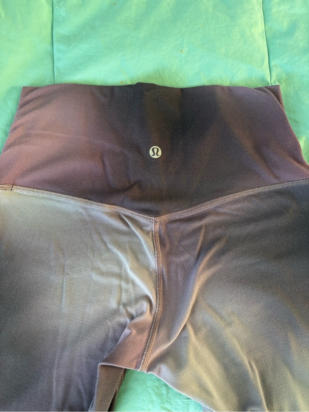 lululemon athletica High-Rise Leggings in Dark Purple/Black